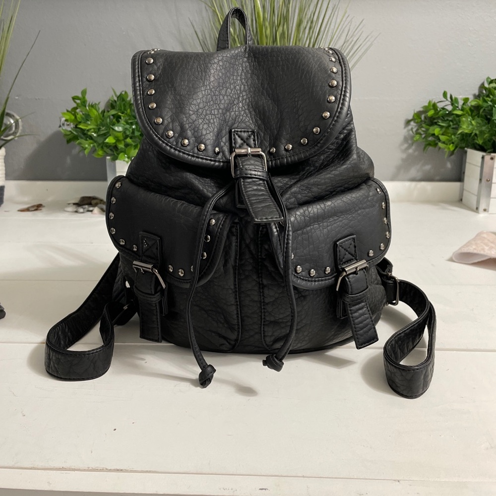 leather backpack